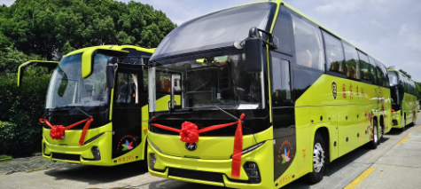 再添生力軍!蘇州金龍新V系助力吉安國賓旅運“煥新”升級 再添生力軍!蘇州金龍新V系助力吉安國賓旅運“煥新”升級