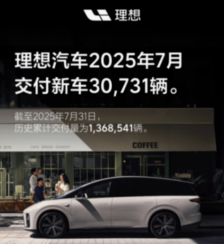 7月銷量榜:高端戰(zhàn)場冷熱不均,新勢力銷冠再易主