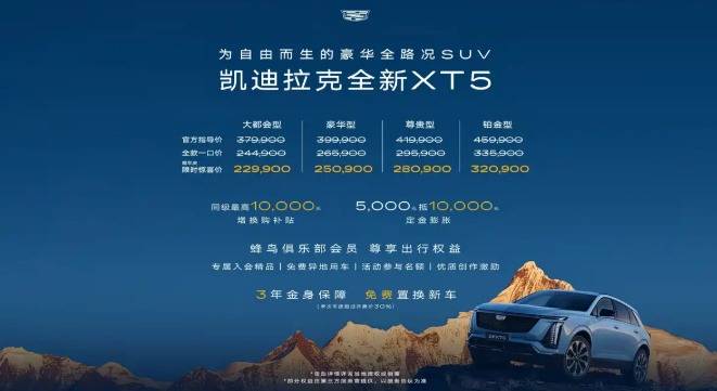 限時驚喜價22.99萬元起,全新凱迪拉克XT5實力幾何?