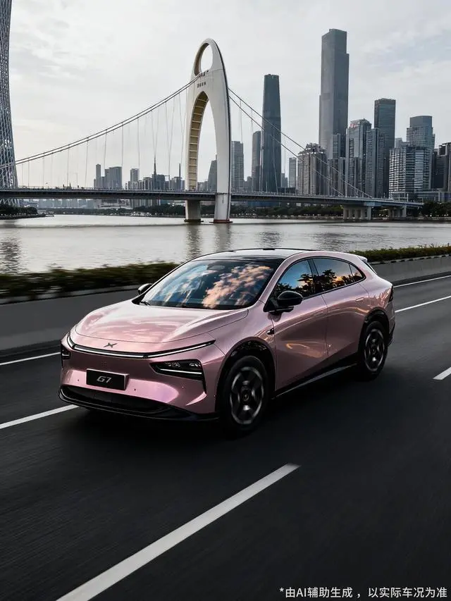 小鵬汽車今日宣布,小鵬 G7 官方改色上新“寵粉色”,并發布 AI 輔助生成海報